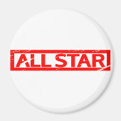 Alle sterren Stamp Magneet (Voorkant)