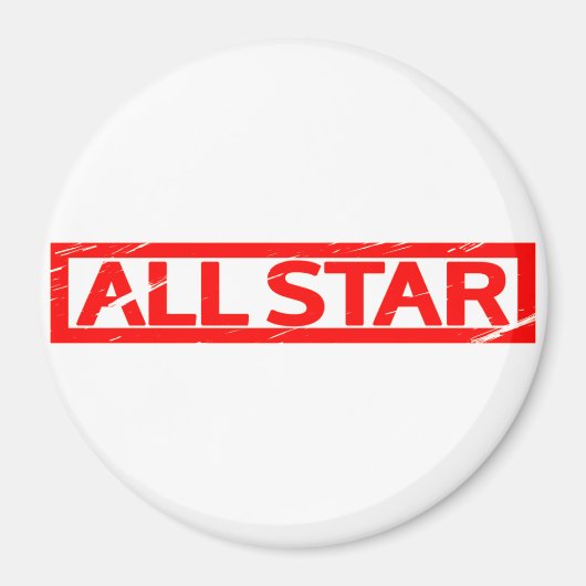 Alle sterren Stamp Magneet (Voorkant)