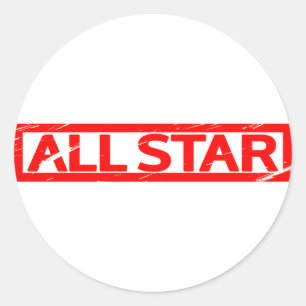 Alle sterren Stamp Ronde Sticker
