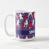 Alle sterren ⭐ tennis 🎾 met aangepaste tekst koffiemok (Links)