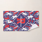 Alle sterren ⭐ tennis 🎾 met naam en monogram handdoek (Handdoek)