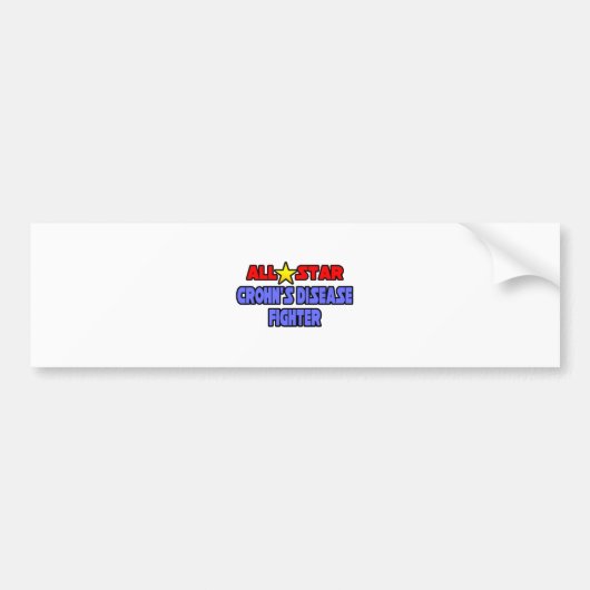 Alle sterrenziekte van Crohn Bumpersticker (Voorkant)