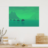 "Alle stilte in de Loch" Poster (Keuken)