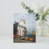 "Alle stilte op de pier" Briefkaart (Staand voorkant)