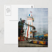 "Alle stilte op de pier" Briefkaart (Voorkant / Achterkant)