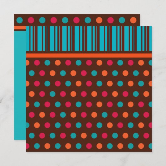 Alle Stippen Uitnodigingen (Voorkant / Achterkant)