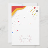 Alle Superhelden Birthday Party roepen Kaart (Achterkant)