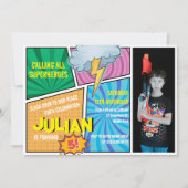 Alle Superhelden Comic Book 5e verjaardag Kaart (Voorkant)