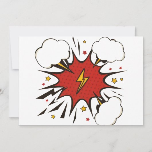 Alle Superhelden Comic Kids Verjaardag Kaart (Achterkant)