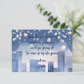 Alle superhelden zijn jarig bedankkaart (Staand voorkant)