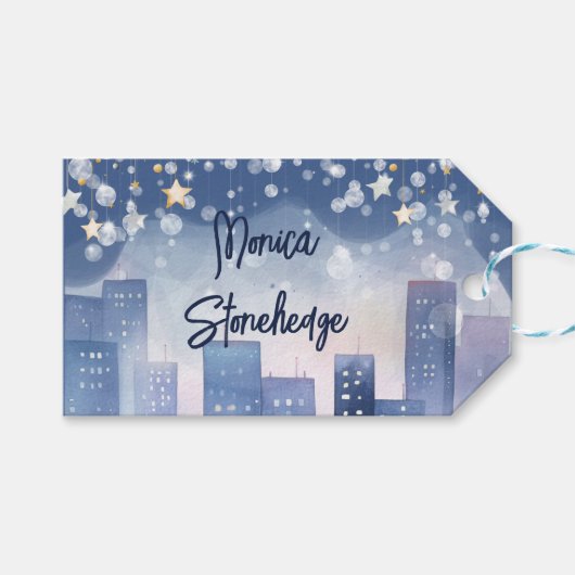 Alle superhelden zijn jarig cadeaulabel (Voorkant (Horizontaal))