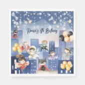 Alle superhelden zijn jarig servet (Voorkant)