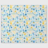 Alle symbolen van Chanoeka Cadeaupapier (Vlak)