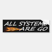 Alle systemen zijn klaar bumpersticker (Voorkant)