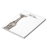 Alle taken - Giraffe om notitieblok van een lijst (Linkerzijde)