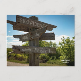 Alle tekenen wijzen op Prudence Island POST CARD Briefkaart