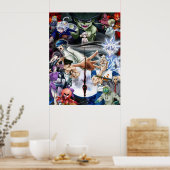 Alle tekens animeren poster (Keuken)