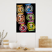 Alle tekens van Clue board game  college Poster (Keuken)