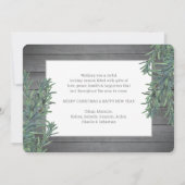 Alle tekst 10 Foto-collage & onderschriften hout e Feestdagenkaart (Achterkant)