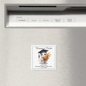 🎓 Alle tekst aangepast Chibi Afgestudeerde Magneet (Insitu (Vaatwasser))