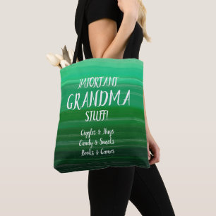 Alle tekst en grootmoedernaam wijzigen Belangrijke Tote Bag