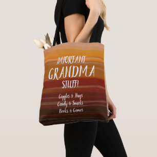 Alle tekst en grootmoedernaam wijzigen Belangrijke Tote Bag