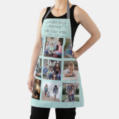 Alle tekst Foto Collage Best Mam Blauwgroen Blue & Schort (Insitu)