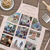 Alle tekst Foto Collage Beste mama Blush Pink & Go Schort