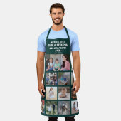 Alle tekst Foto collage Beste opa ooit groen Schort (Gedragen)