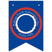 Alle tekst op de Vlag op de Vlag op Dag op 4 juli Vlaggetjes (Eerste vlag)