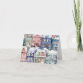 Alle tekst van Snowy Homes Holiday Kaart (Voorkant)