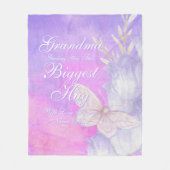 ALLE TEKST Verstuur de grootste bug voor mam oma Fleece Deken (Voorkant)