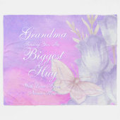 ALLE TEKST Verstuur de grootste bug voor mam oma Fleece Deken (Voorkant (Horizontaal))