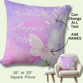 ALLE TEKST Verstuur de grootste bug voor mam oma Kussen