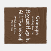 ALLE TEKST VERZENDEN GROOTSTE HULP's in Wereld Opa Fleece Deken (Voorkant (Horizontaal))