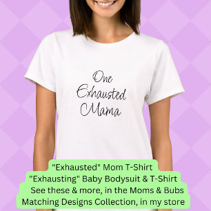 Alle tekst wijzigen - Eén geëxtrudeerde mama, Mam T-shirt
