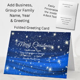 Alle tekst wijzigen, Organisatie Kerstgroet Kaart