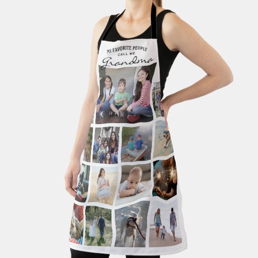 Alle tekstfamilies Photo Collage Grid Grandma Whit Schort (Insitu)