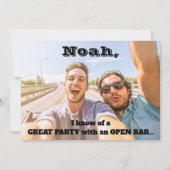 Alle tekstGroomsmen / Beste voorstel Foto Fungeren Kaart (Voorkant)