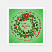 Alle tekstorganisaties met kerstcocktail na wijzig servet (Voorkant)