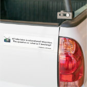 Alle televisie is educatieve televisie. bumpersticker (Op Truck)