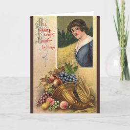 Alle Thanksgiving geld is van nul Feestdagen Kaart