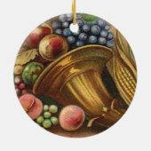 Alle Thanksgiving geld is van nul Keramisch Ornament (Achterkant)