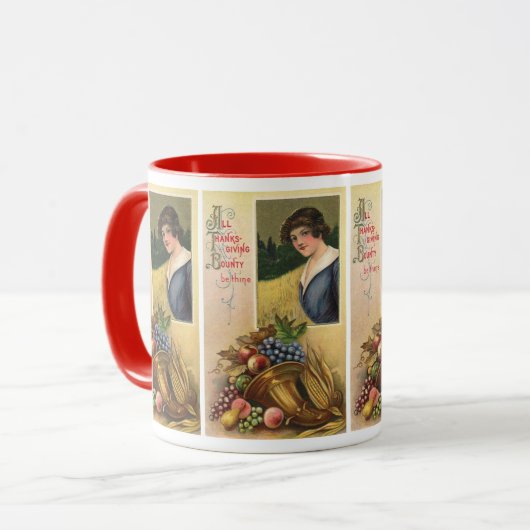 Alle Thanksgiving geld is van nul Mok (Voorkant links)