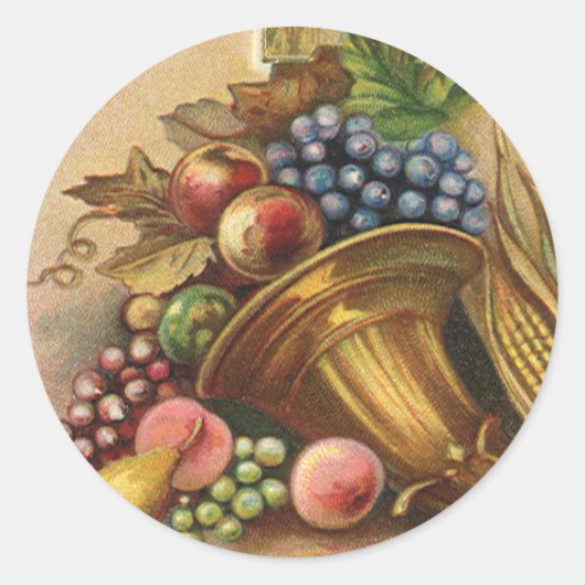 Alle Thanksgiving geld is van nul Ronde Sticker (Voorkant)