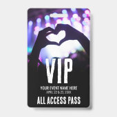 Alle Toegang Evenement VIP Badge (Achterkant)