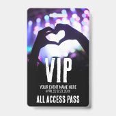 Alle Toegang Evenement VIP Badge (Voorzijde)
