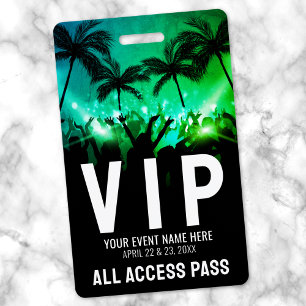 Alle Toegang Evenement VIP Badge
