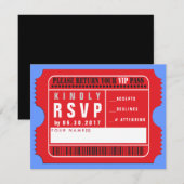 ALLE TOEGANG VIP-PASS Bar Bat Mitzvah Reply Card RSVP Kaartje (Voorkant / Achterkant)