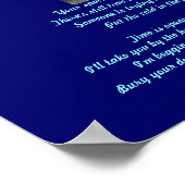 Alle tranen die je hebt laten raken op het.. gedic poster (Hoek)